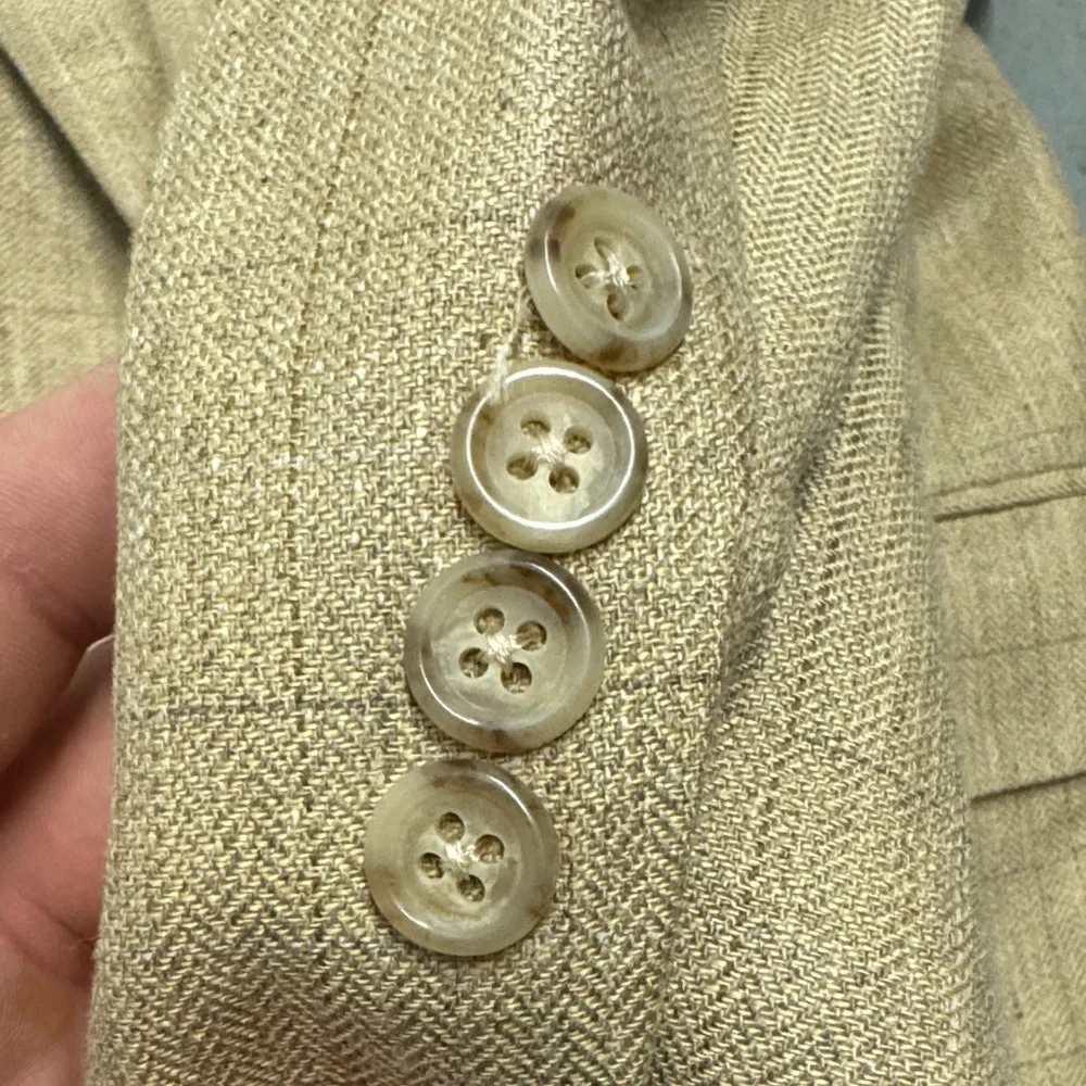Brooks Brothers Beige Checkered Blazer 38S